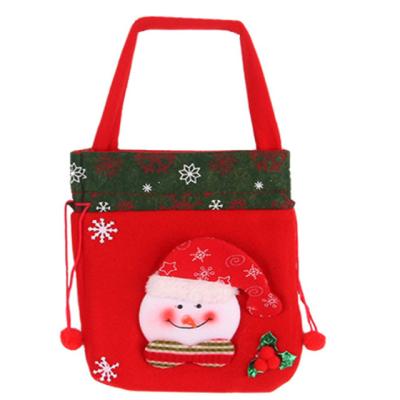 China Soft Pilou Tote Bag Christmas Decoration Supplies of Drawstring Canvas Duffle for sale