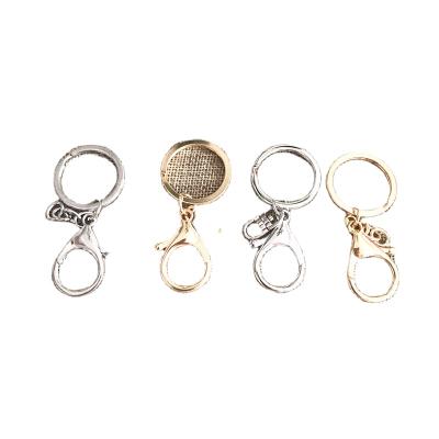 China Daily Car Key Chain 8 Key Ring Accessories 4 Section Buckle Lobster Key Ring Chain Metal Accessories for sale