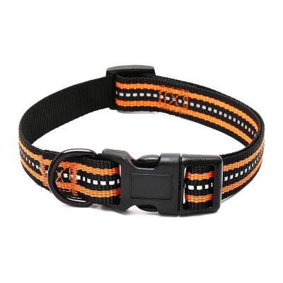 China High Quality And Cheap Price Sustainable Adjustable Nylon Material Dog Collar Pet Reflective Collar for sale