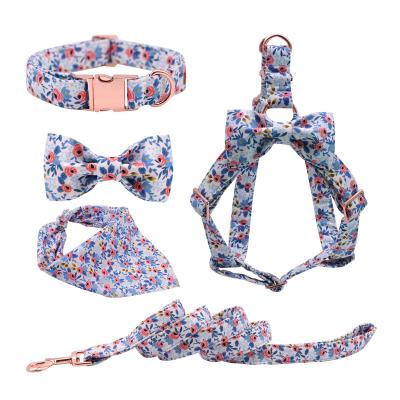 China Hot Selling Stocked Dog Harness Trunk Set Custom Logo Dog Harness Dog Harness and Leash Collar for sale