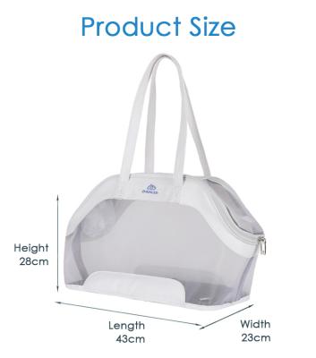 China Fashion Portable Transparent Cat Pet Bag Foldable Pet Space Bag Pet Travel Bag for sale