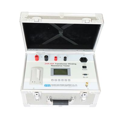 China Handheld DC Resistance Test Set Winding Transformer Ohm Meter Transformer Resistance Tester ZXR-40A for sale