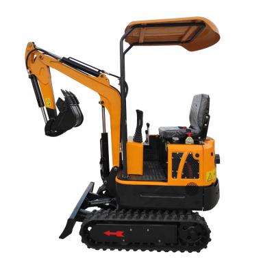 China Hotels 1000kg Micro Excavator Digger 360 Degree Rotating Mini Excavator for sale