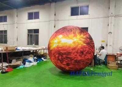 China 2.5M Sun LED Glowing PVC Decoration Inflatable Inflatable Advertising Balloon Planet Balloon Sun for sale