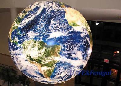 China 3M Advertising Giant Helium PVC Balloon  Earth LED Inflatable Planet Balloons For Decoration for sale