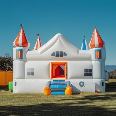 中国 Weddings Birthday Parties 15ft X 15ft Bouncy Castle With Slide PVC Inflatable Jumping Castle 950W Powerful Blower 販売のため