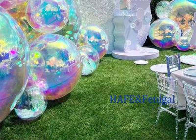 China 80CM Wedding Party Stage Decoration PVC Inflatable Beach Ball Advertising Inflatable Mirror Ball for sale