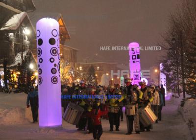 China Cilindro inflável do diodo emissor de luz RGB decoração do festival de música da torre clara do balão de 162 watts à venda