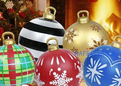 China 60cm Christmas Inflatable PVC Balloon Decoration For Home Outdoor Christmas Tree Decoration for sale