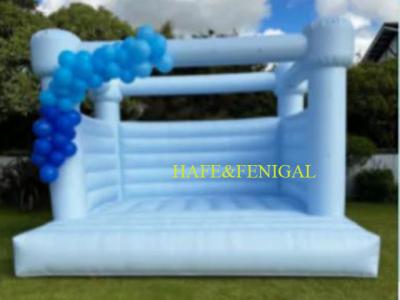 China Castillo azul inflable personalizado para bodas y cumpleaños de niños en venta