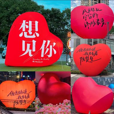 China Customized love inflatable balloon confession birthday Valentine's Day wedding camping layout decoration large proposal for sale