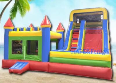 China Opblaasbare uitsmijter Combo Bouncy Castle Volwassenen Kinderen Bounce Huis met water glijbaan Te koop