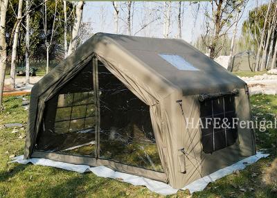 China Military Green 9㎡ Car Tail Inflatable Tent 3-5 People Rainproof Fully Automatic Camping Module Camping Tent for sale