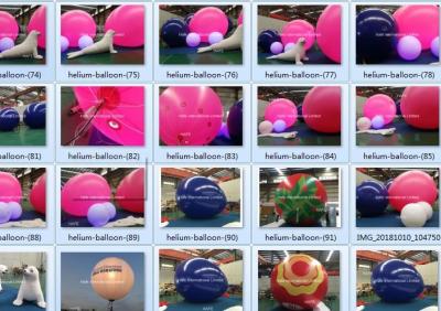 Cina Pallone rosa dell'elio e lupo di mare gonfiabile del cartone delle decorazioni per gli eventi in vendita