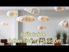 Smart Pendant Inflatable Lighting Decoration Cloud Shape Cotton Leather Silk Materials