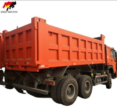 China Yellow Seconed Head 6*4 Tipper Truck With High Quality Used Sinotruk Howo Dump Truck Fabric for sale