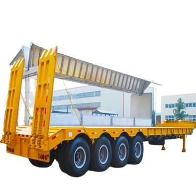 China China Factory 20ft 40ft Low Bed Semi Trailer Tri Axle Semi Trailer China Factory 20ft 40ft Semi Trailer Truck for sale