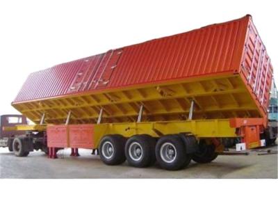 China High Quality Tipper Truck Trailer Heavy Duty Truck Trailer 40 Tons Long Distance Side Transport Dump Semi Trailer for sale