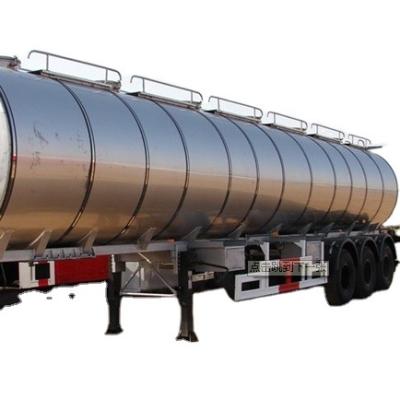 China Truck trailer 40000liters 30m3 crude heavy palm tank tanker truck petrol oil diesel semi trailer for sale in South Africa for sale