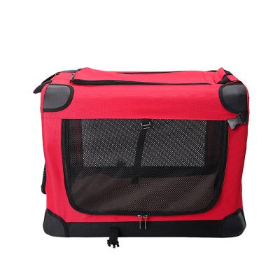 China Hot Selling Cat Dog Carry Large Travel Pet Carrier Bag Outdoor Multifunctional Polyester Waterproof Breathable Fiber Small Medium Carrier B for sale