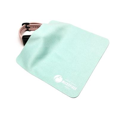 China Soft simple logo printing choimas microfiber eye glass cleaning cloth and wiping cloth for sale