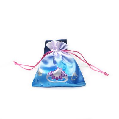 China Recyclable Custom Jewelry Satin Pouch Bag for sale