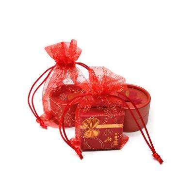 China Custom Gift Snowflake Organza Jewelry Gift Pouch Bags for sale