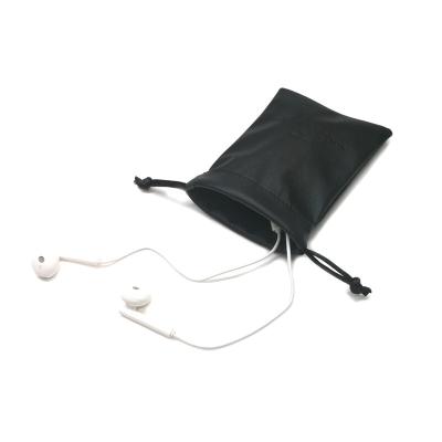 China Cheap Promotion Eco Leather Small Earphone And Earphone Cord Pouch for sale