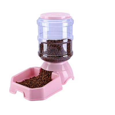 China Viable Popular Automatic Dog Feeder Drinking Station For Dogs Cats Dog Food Plastic Bowl Pets Water Dispenser for sale