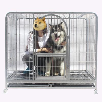 China 2021 Breathable Best Stainless Steel Safety Dog Kennel Dog Cage Foldable High Quality Design for sale