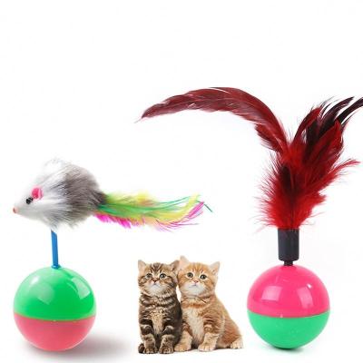 China Viable Feather Cat Toy Interactive Funny Cat Toy Cat Toy Random Colors Funny Automatic for sale