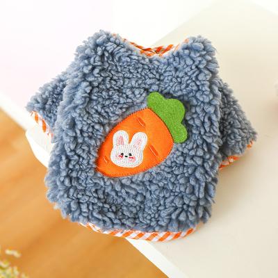 China Sustainable New Fashion Dog Coats Winter Apparel Carrot Pattern Designer Pet Clothes for sale