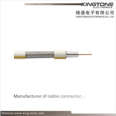 China 7 × 0.18mm Stranded BC RG59 Micro CATV Coaxial Cable with Solid PE 95% CCA Braid for sale