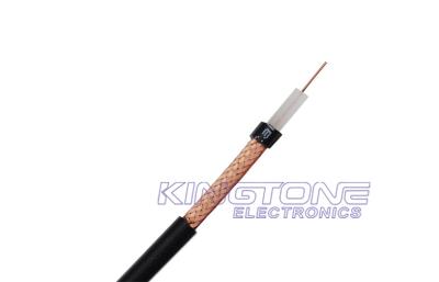 China 75 Ohm Coaxial Cable RG59 BC Condcuor Solid PE 95% CCA Braiding RoHS Standard for sale