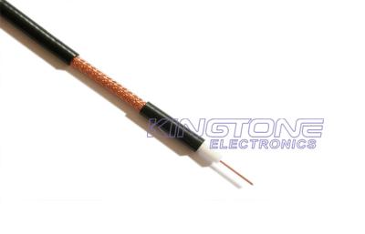 China Bonded AL Foil RG59 Coaxial Cable 20 AWG BC Foamed PE 95% CCA Braid CM Rated PVC for sale