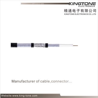 China UL CMR RG6 Tri - Shield Coaxial Cable with 18 AWG CCS Conductor for Digital Video for sale