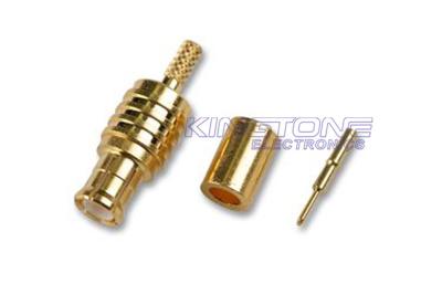 China RG174 / 188 / 316 Coaxial Cable Connectors MCX Crimp Style Straight & Right Angle Plug Jac for sale