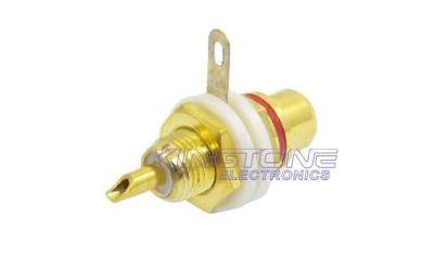 China Female RCA Coaxial Cable Connector with Panel Mount Jack Crimp Plugs for 75 Coax for sale