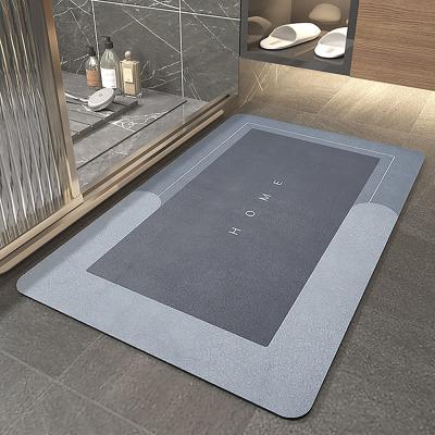 China Super Washable Absorbs Cotton Anti Skid Quick Dry Bathroom Mat for sale