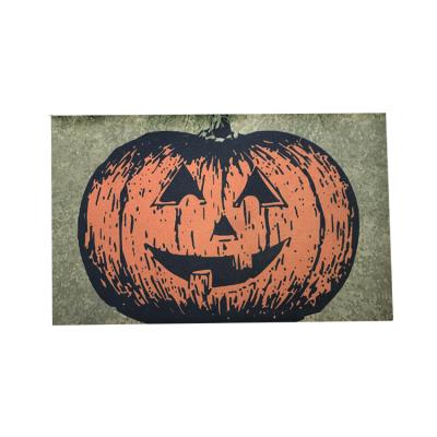 China Festival Decoration Home Entrance Door Mat Halloween Style Washable Mat for sale