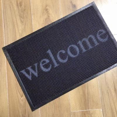 China Outdoor Multiple Color Dust Floor Bacteria Elastic Silk Removal Printed Door Mat for sale