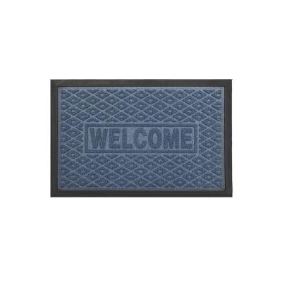 China 60x90 Non Slip Commercial Outdoor Entrance 60x90 Double Stripe Carpet Rubber Flooring Mat for sale