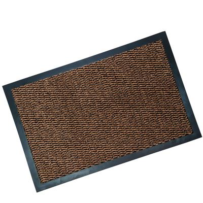 China Wholesale Non-Slip Custom Polypropylene Outdoor Mat PVC Washable Entrance Backing Outdoor Shoe Cleaning Dustproof Door Mat for sale