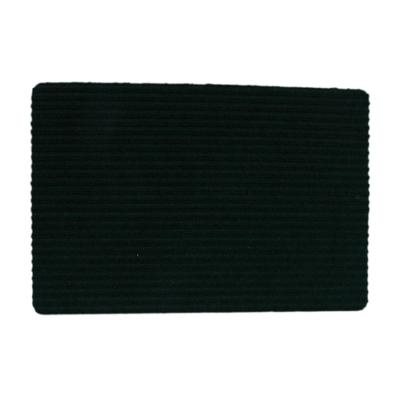 China Anti-Slip Sample Two Stripes Free Green Polyester Wrinkle-Resistant Mat for sale