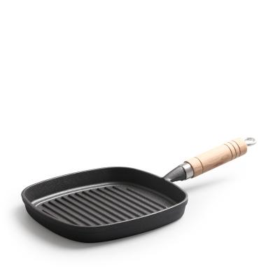 China Modern direct supply home factory outdoor camping steak frying pan cast iron grill pan for sale