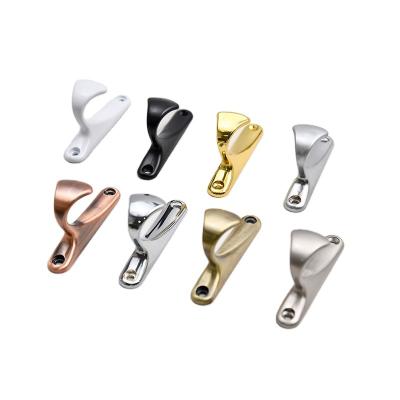 China Retro Modern Zinc Alloy Metal Towel Hook Door Back Wall Hanging Black Gold Bathroom Coat Hook Viable for sale