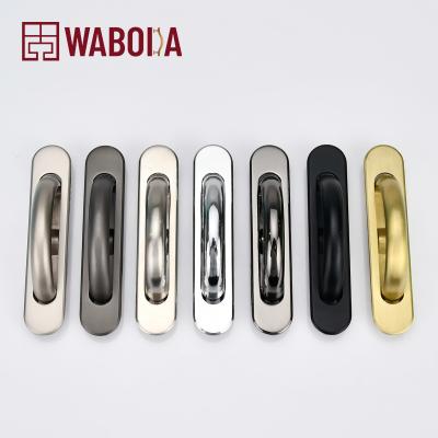 China Installation Modern Tatami Concealed Invisible Rotary Cabinet Door Handles for sale