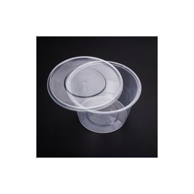 China Other Hot Sale 300ml Biodegradable Plastic Take Out Container Round Bowl For Food for sale