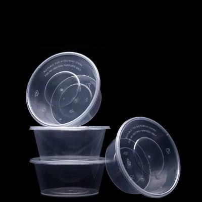 China 1000ml Round Sustainable Container Various Promotional Goods Using Food Container Microwave Safe Plastic Container For Food for sale