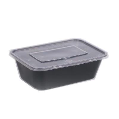 China Viable 650ml Rectangle Container Wholesale Customized Good Quality Plastic Food Containers Boxes Food Grade Plastic Container for sale